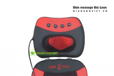 Đệm massage toàn thân hồng ngoại Đài Loan 14 bi (màu đỏ)