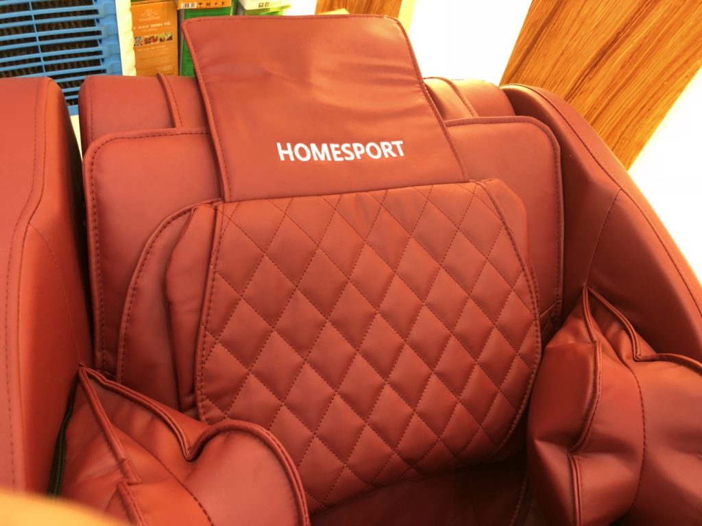 Logo khẳng định thương hiệu ghế massage Homesport